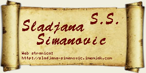 Slađana Simanović vizit kartica